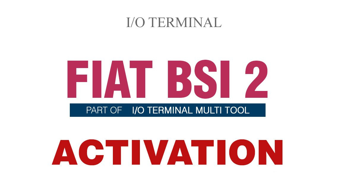 Oprogramowanie I/O Terminal Fiat BSI 2
